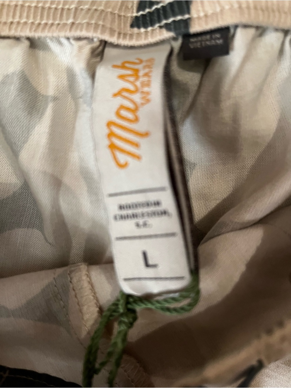 Marshalls Beige and Olive Camo Lightweight Jacket